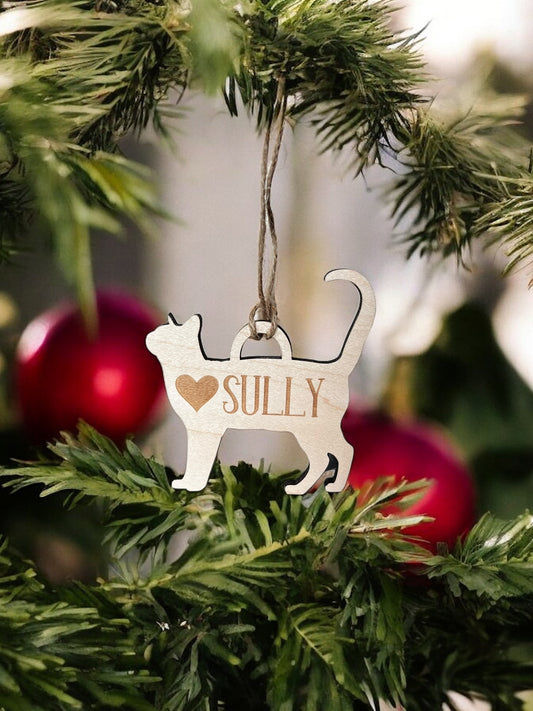 Custom Cat Ornament – Christmas in July Fundraiser for Joey’s Paws