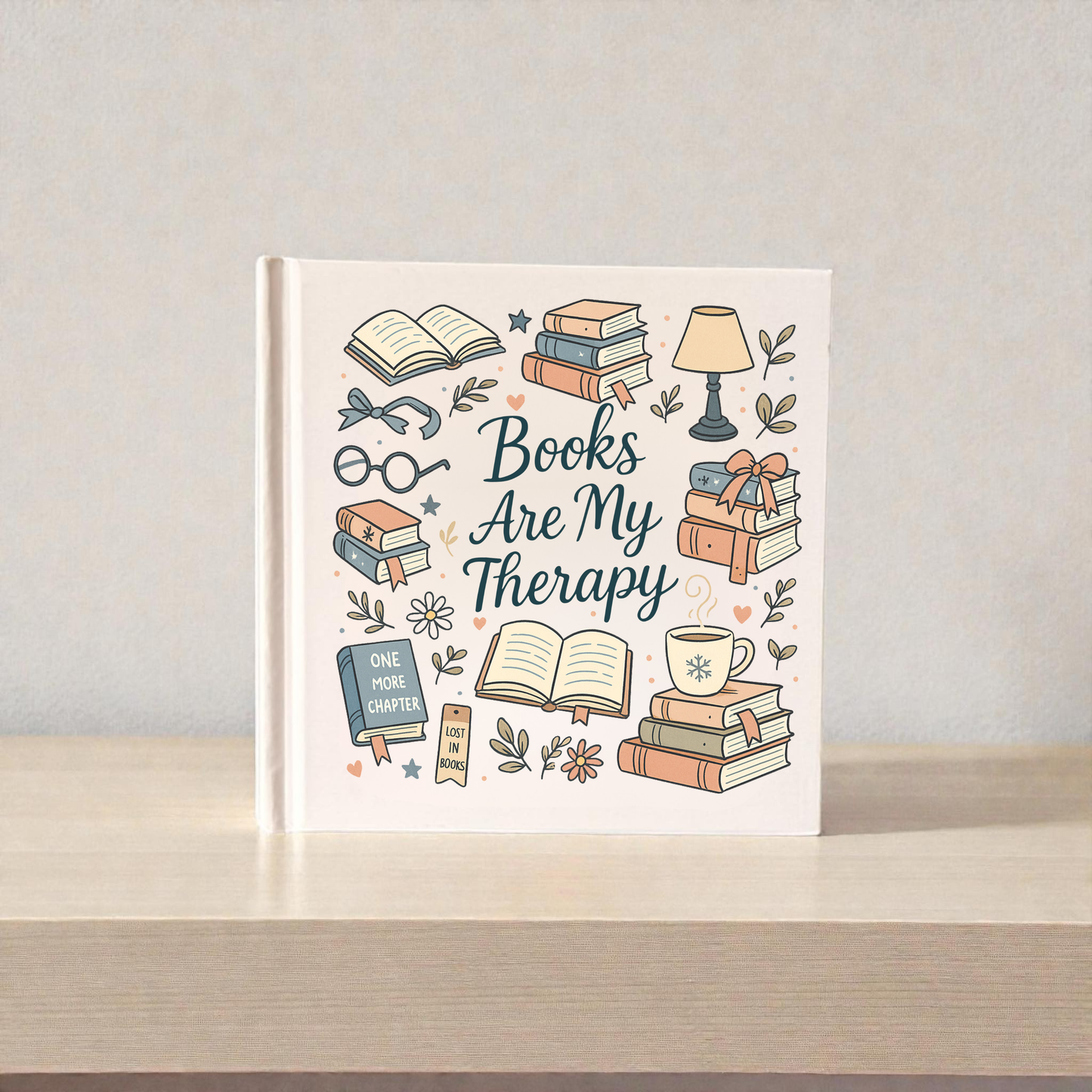 Books Are My Therapy – Book Lover Journal for Quotes & Reading Thoughts