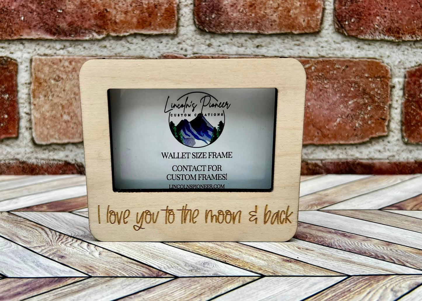 Custom Wallet Size Photo Frame - Personalized Keepsake for Your Cherished Memories
