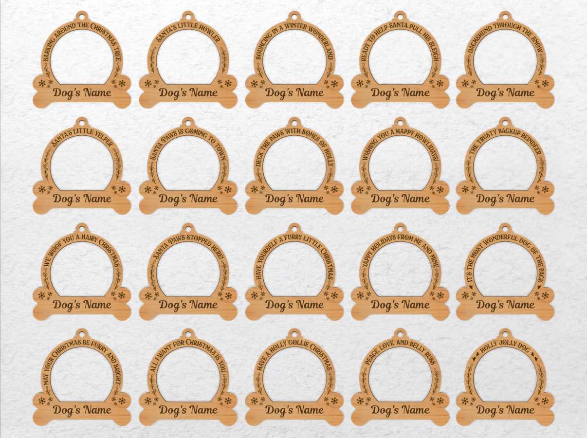 Custom Double-Layer Dog Ornament – Truly Personalized with Your Dog's Image!