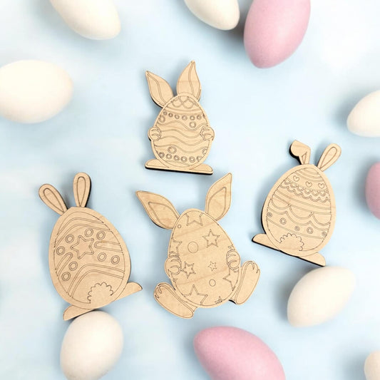 Wooden Easter Eggs – Fun DIY Coloring Activity for Kids!