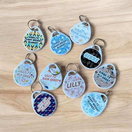 Personalized Horse Gear Tags – Custom ID for Halters, Blankets & More!