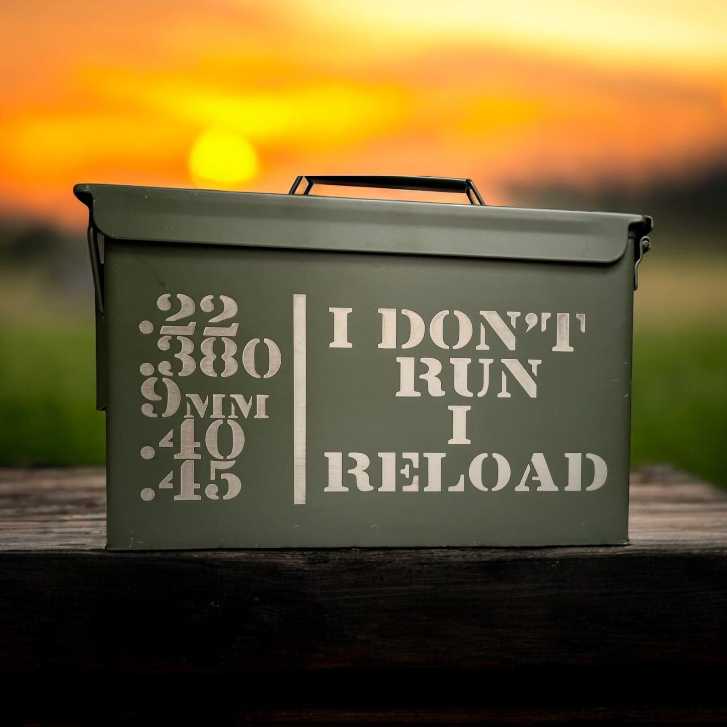 Custom Engraved Ammo Can – .30 or .50 Caliber – Personalized Gift for Dad