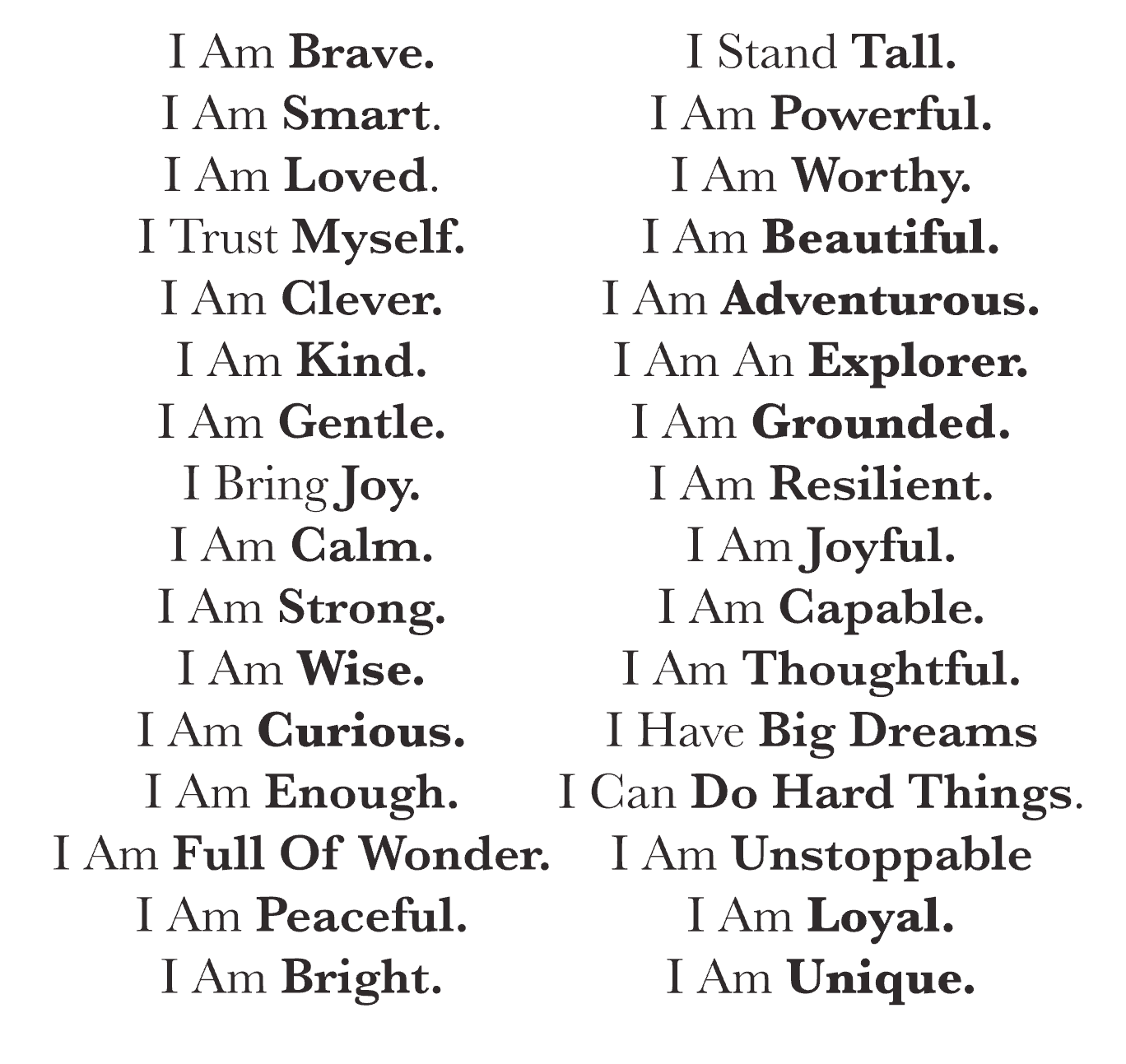 Custom Affirmation Mirror Board for Kids - Empower Their Reflection with Positivity!