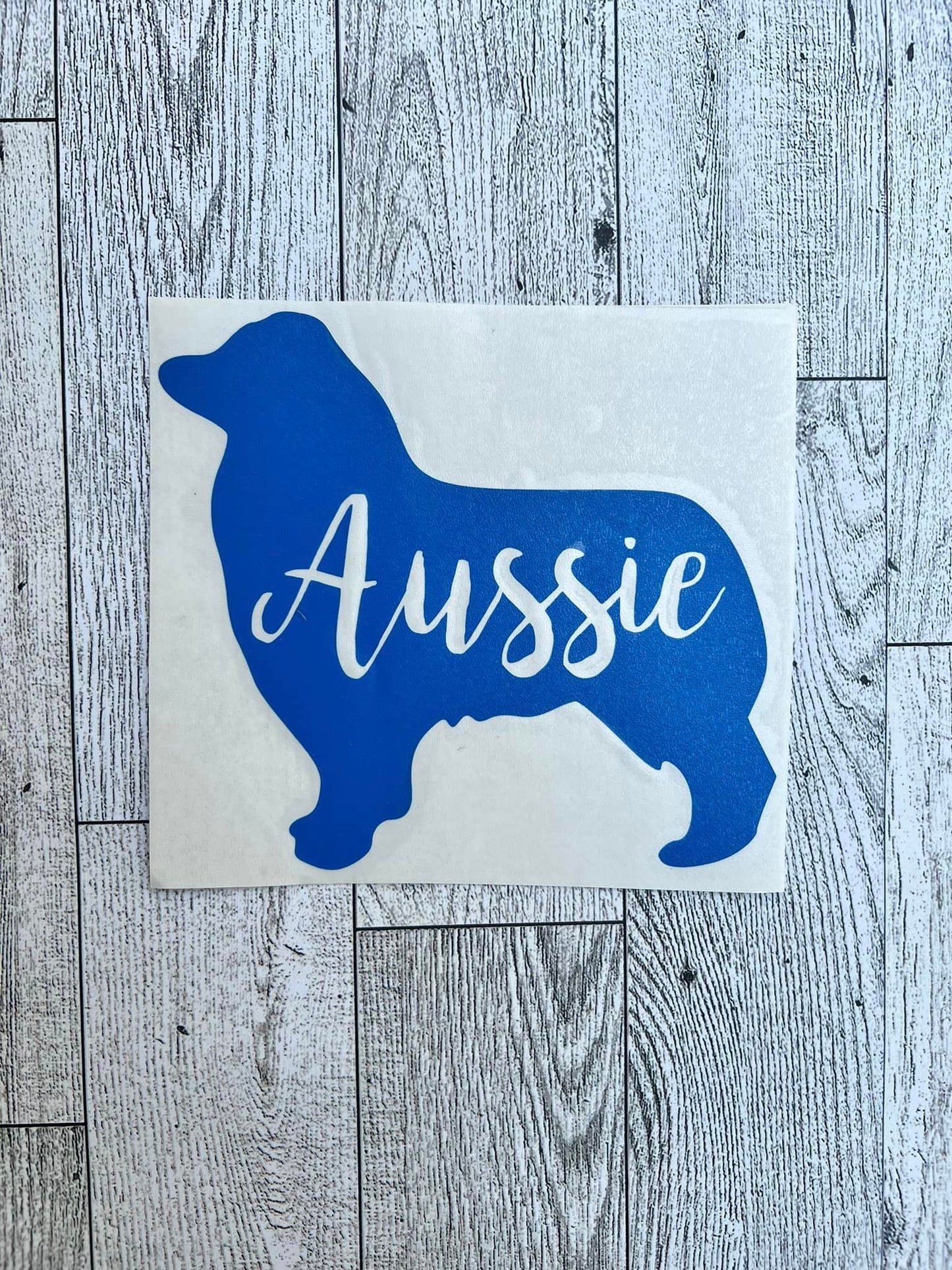 Blue Aussie Decal