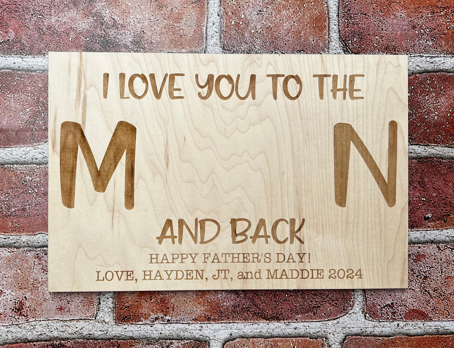 Custom Mother's Day Handprint Sign - Express Your Love "To the Moon and Back"!