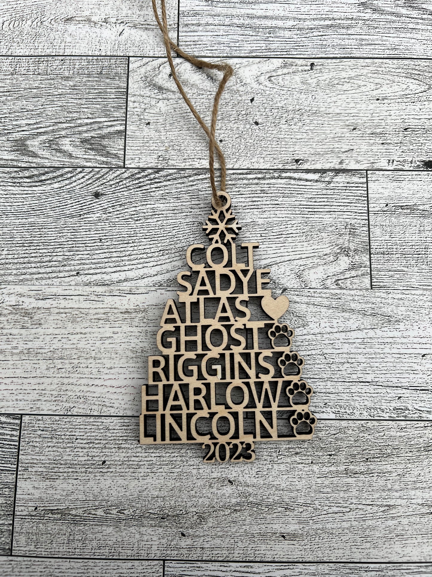 Custom Christmas Tree Ornament