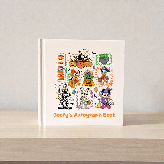 Personalized Halloween Character Autograph Book | Mickey & Friends Spooky Vacation Keepsake