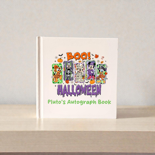 Personalized Halloween Character Autograph Book | Mickey & Friends Spooky Vacation Keepsake