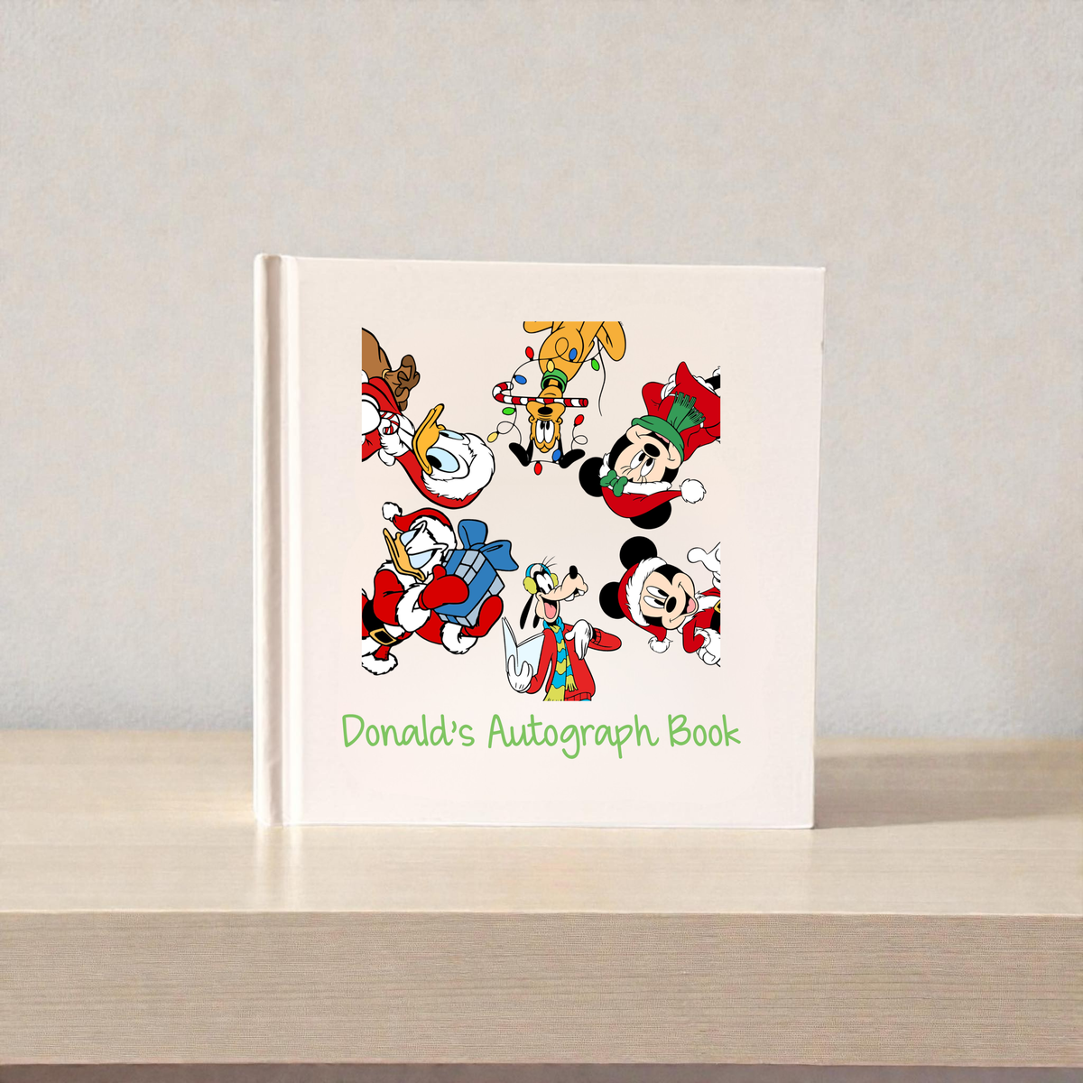 Personalized Classic Characters Christmas Autograph Book