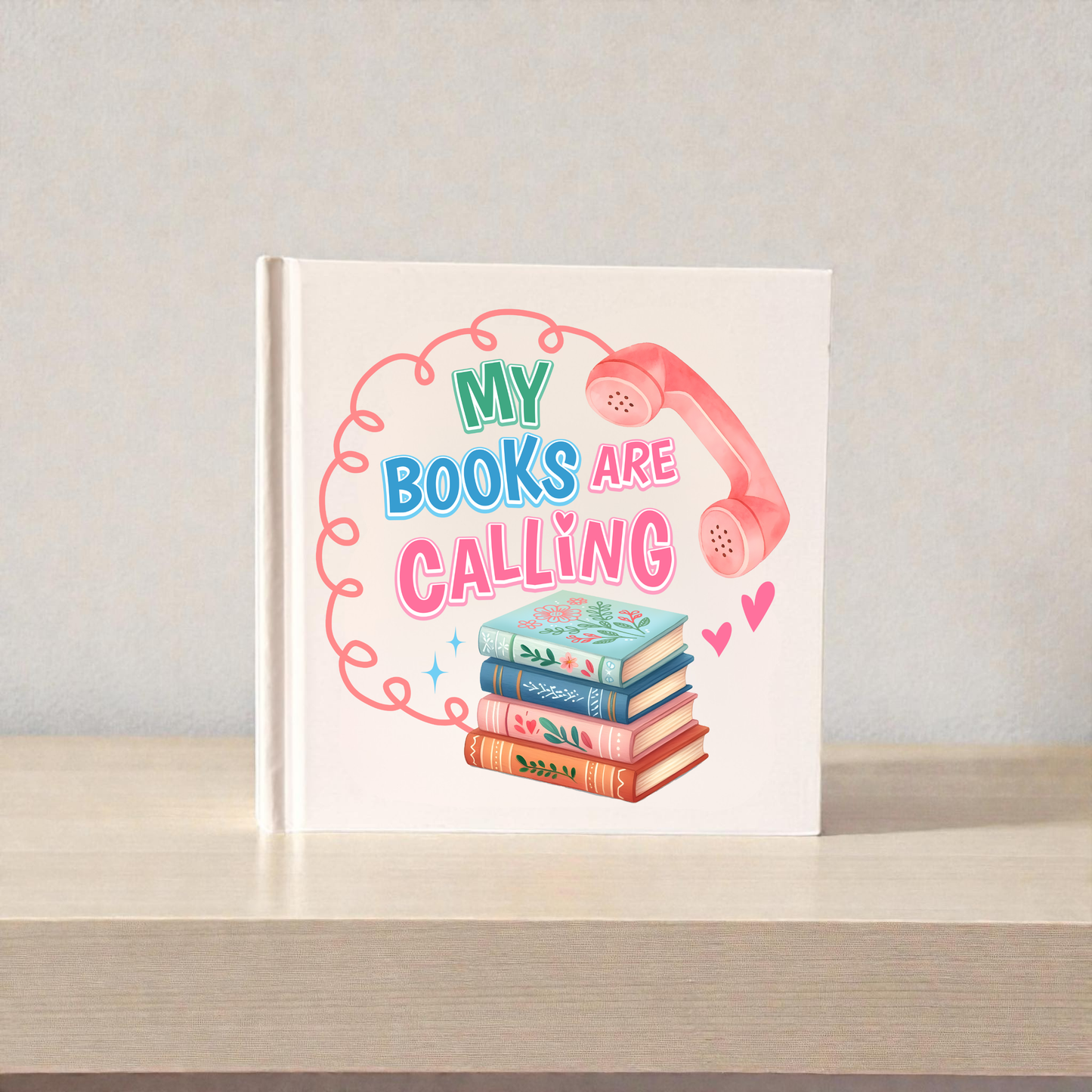 My Books Are Calling – Minimal Reader Journal for Book Lovers