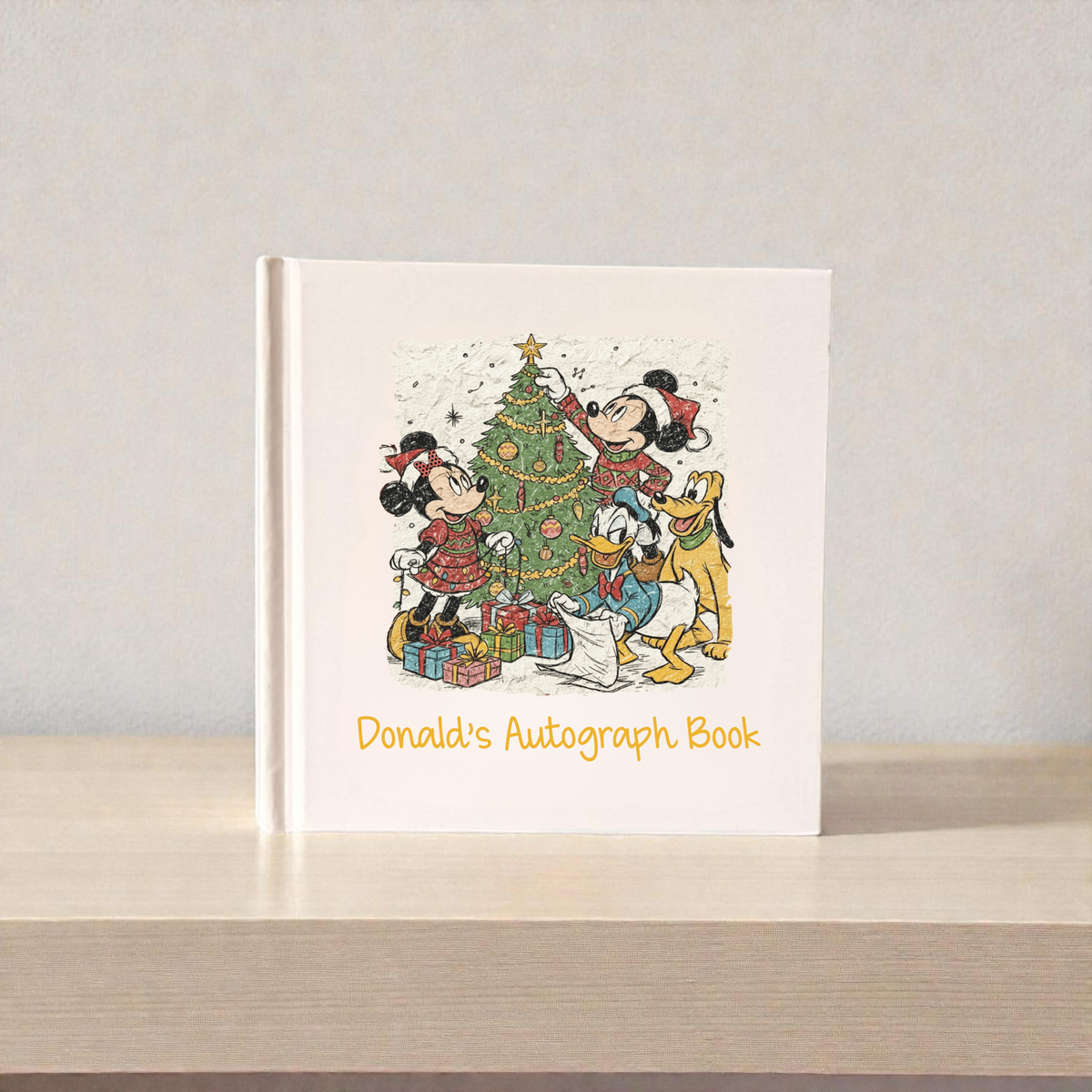 Personalized Classic Christmas Autograph Book