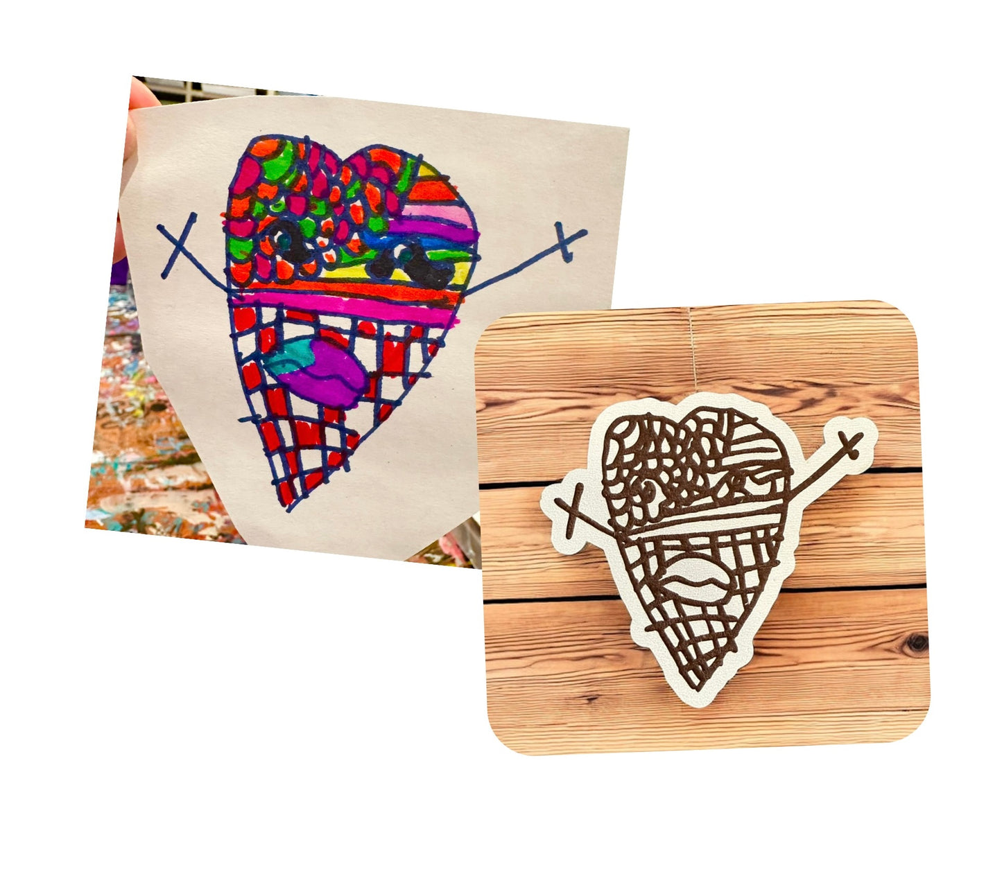 Custom Kid's Art Magnets - Turn Your Child's Creativity into Keepsakes!