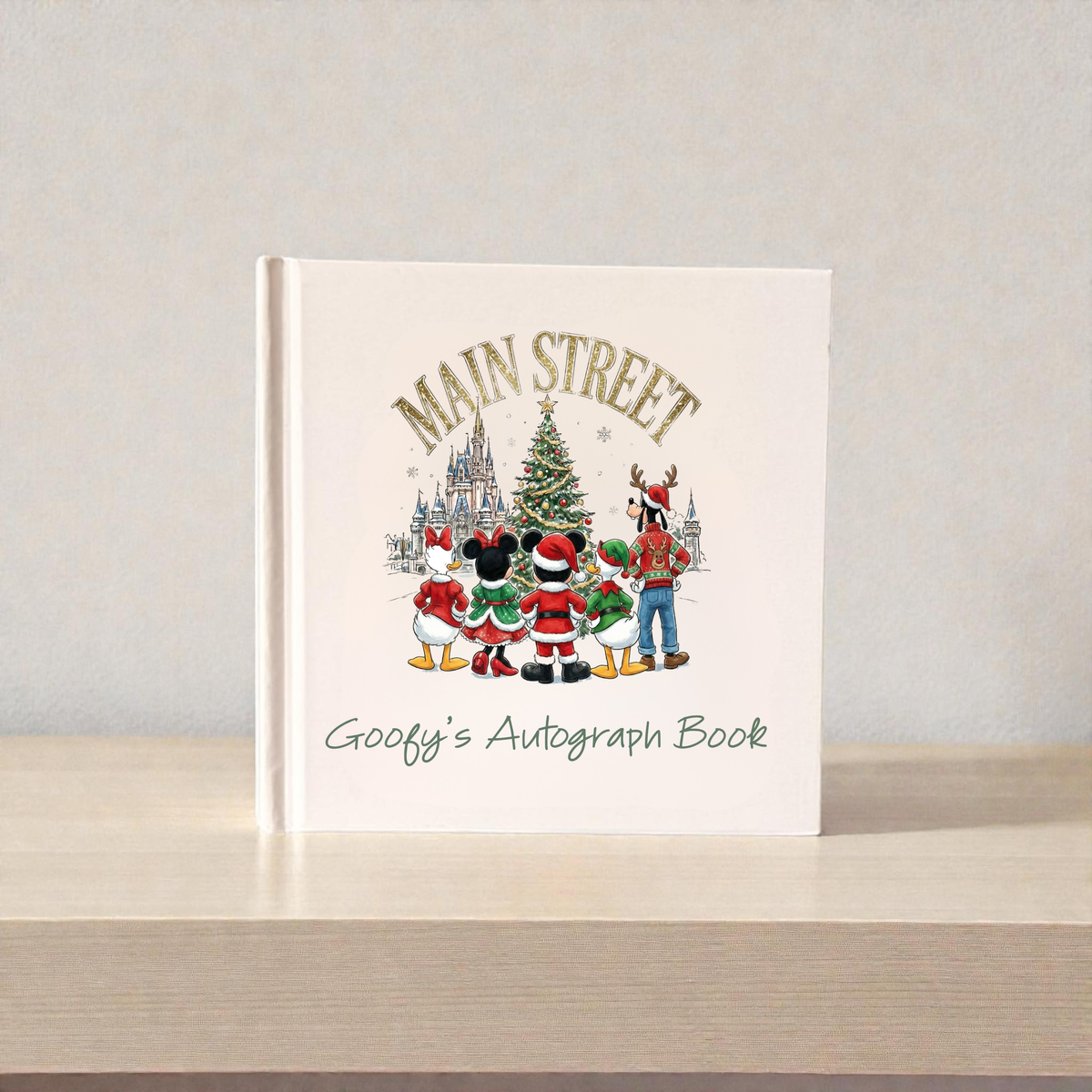 Personalized Main Street Christmas Autograph Book