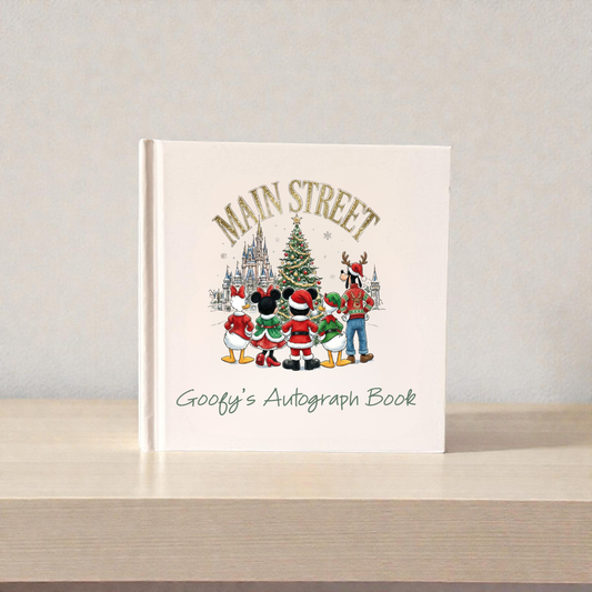 Personalized Main Street Christmas Autograph Book