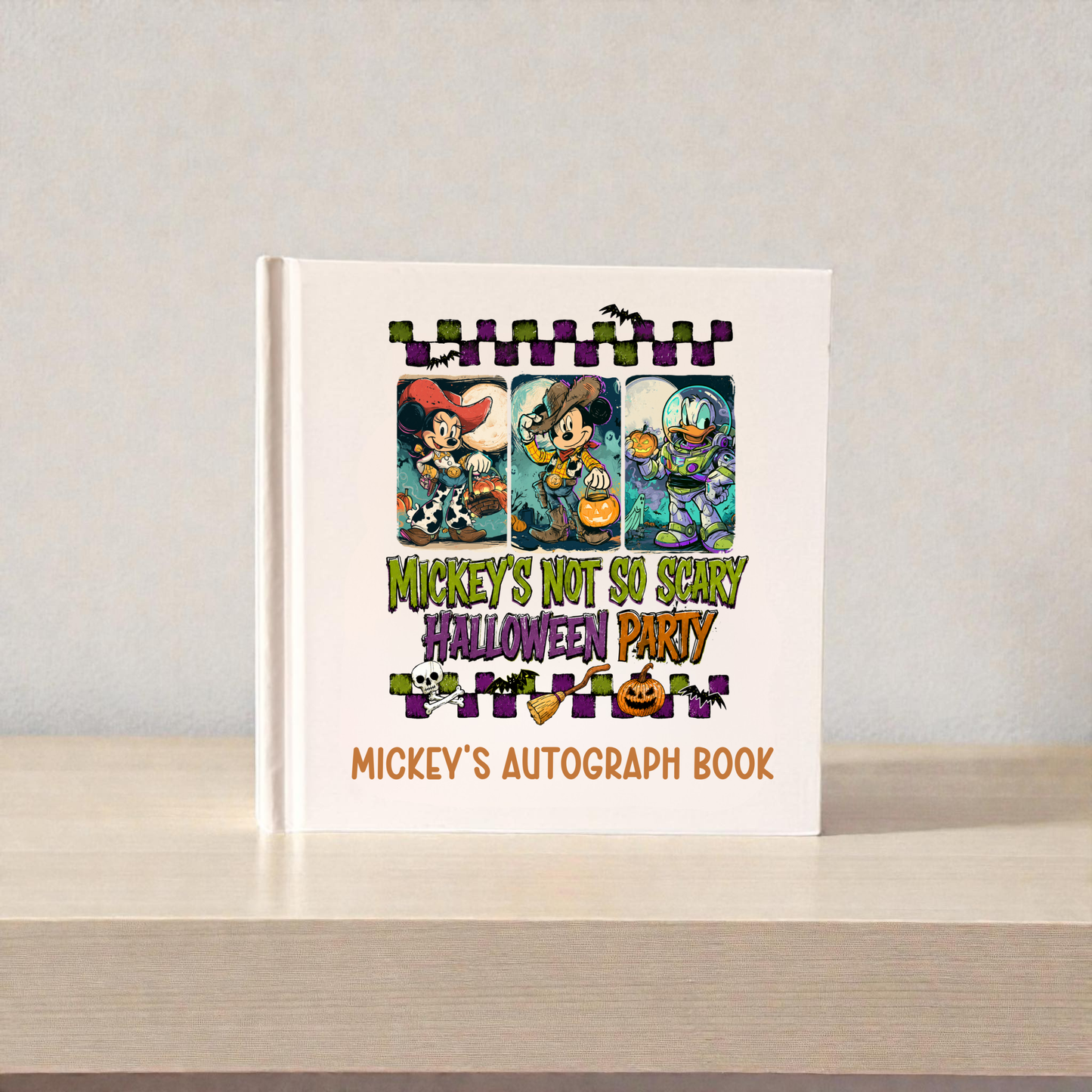 Personalized Mickey’s Not-So-Scary Halloween Party Autograph Book | MNSSHP Vacation Keepsake