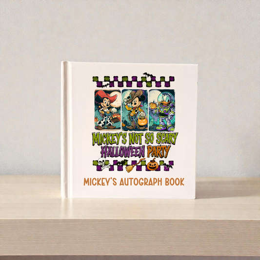 Personalized Mickey’s Not-So-Scary Halloween Party Autograph Book | MNSSHP Vacation Keepsake