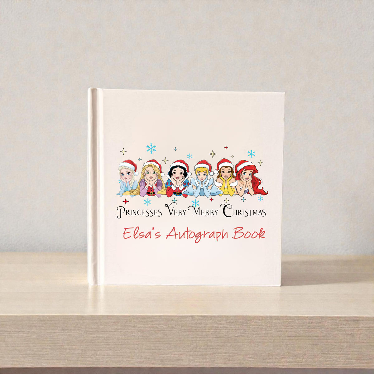 Personalized Princess Christmas Autograph Book