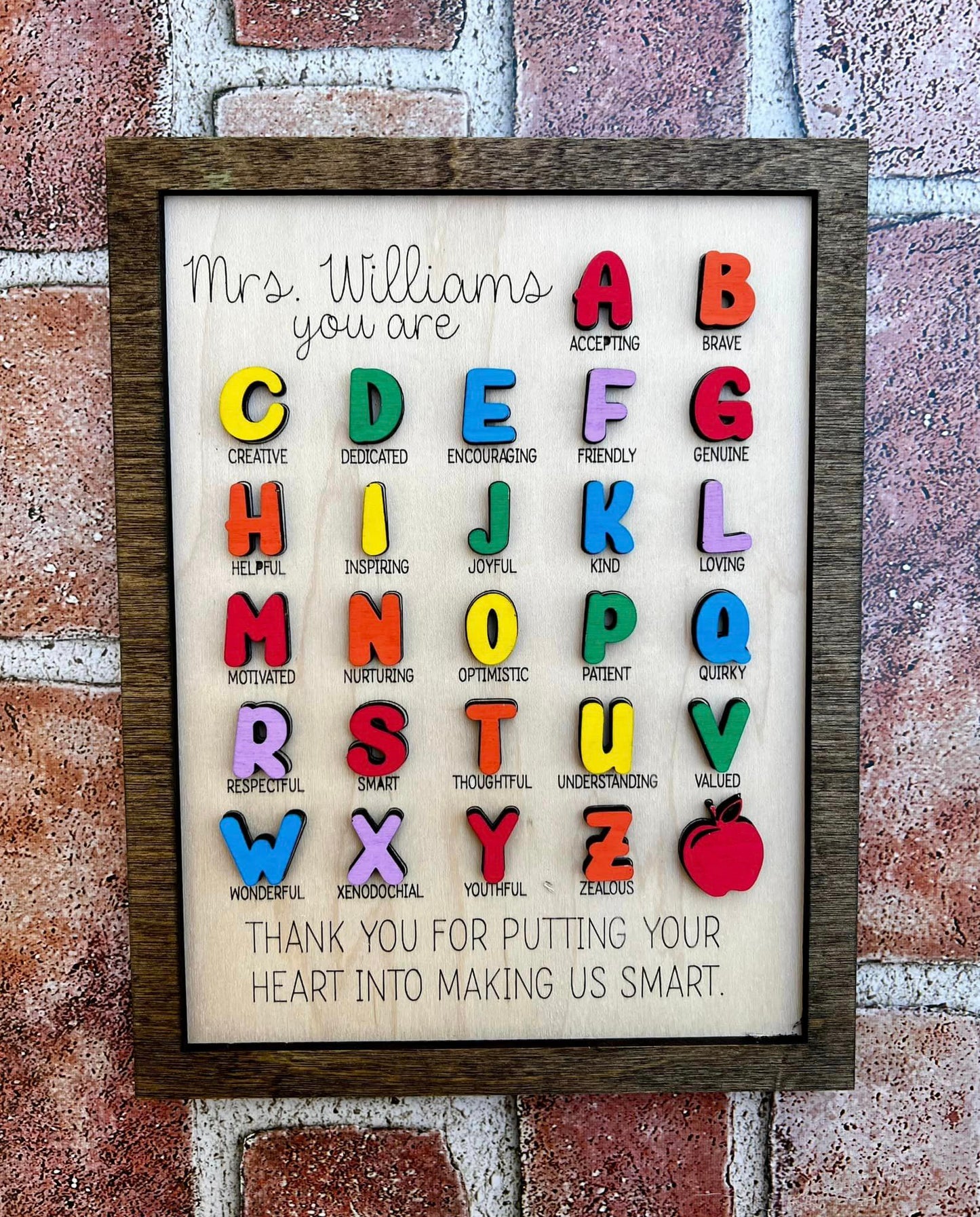 DIY Teacher Appreciation Sign Kit - Craft Your Own Tribute to Teaching Excellence!