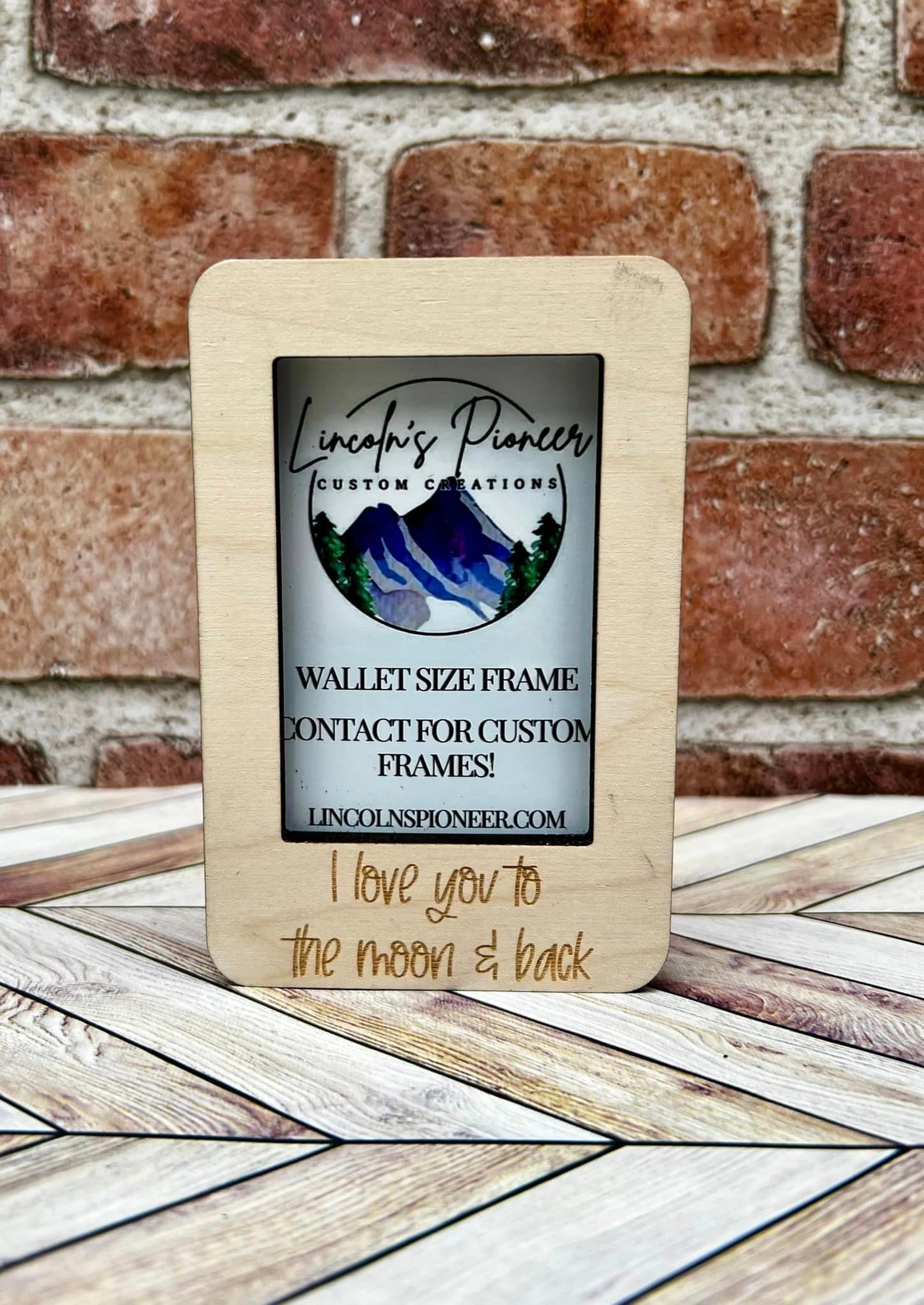 Custom Wallet Size Photo Frame - Personalized Keepsake for Your Cherished Memories