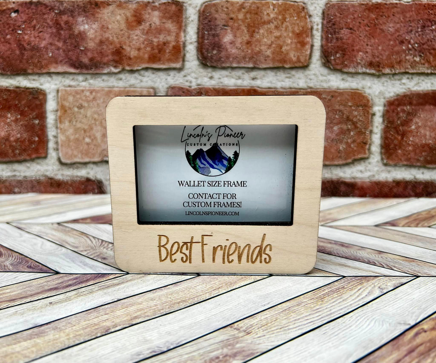 Custom Wallet Size Photo Frame - Personalized Keepsake for Your Cherished Memories