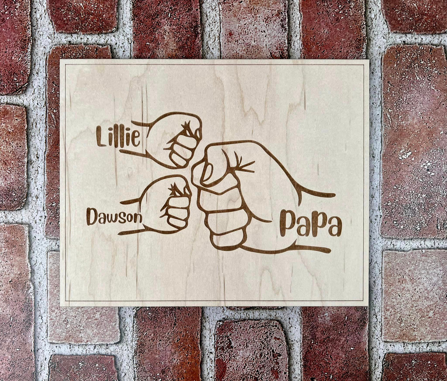 Fist Bump Father's Day Sign