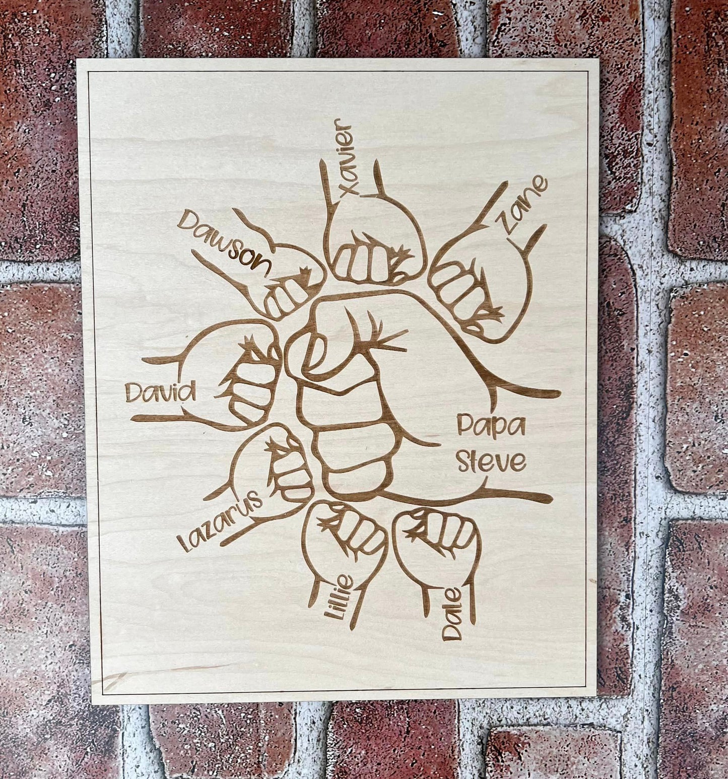 Fist Bump Father's Day Sign