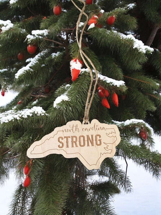 North Carolina Strong Ornament – Supporting Hurricane Relief Efforts