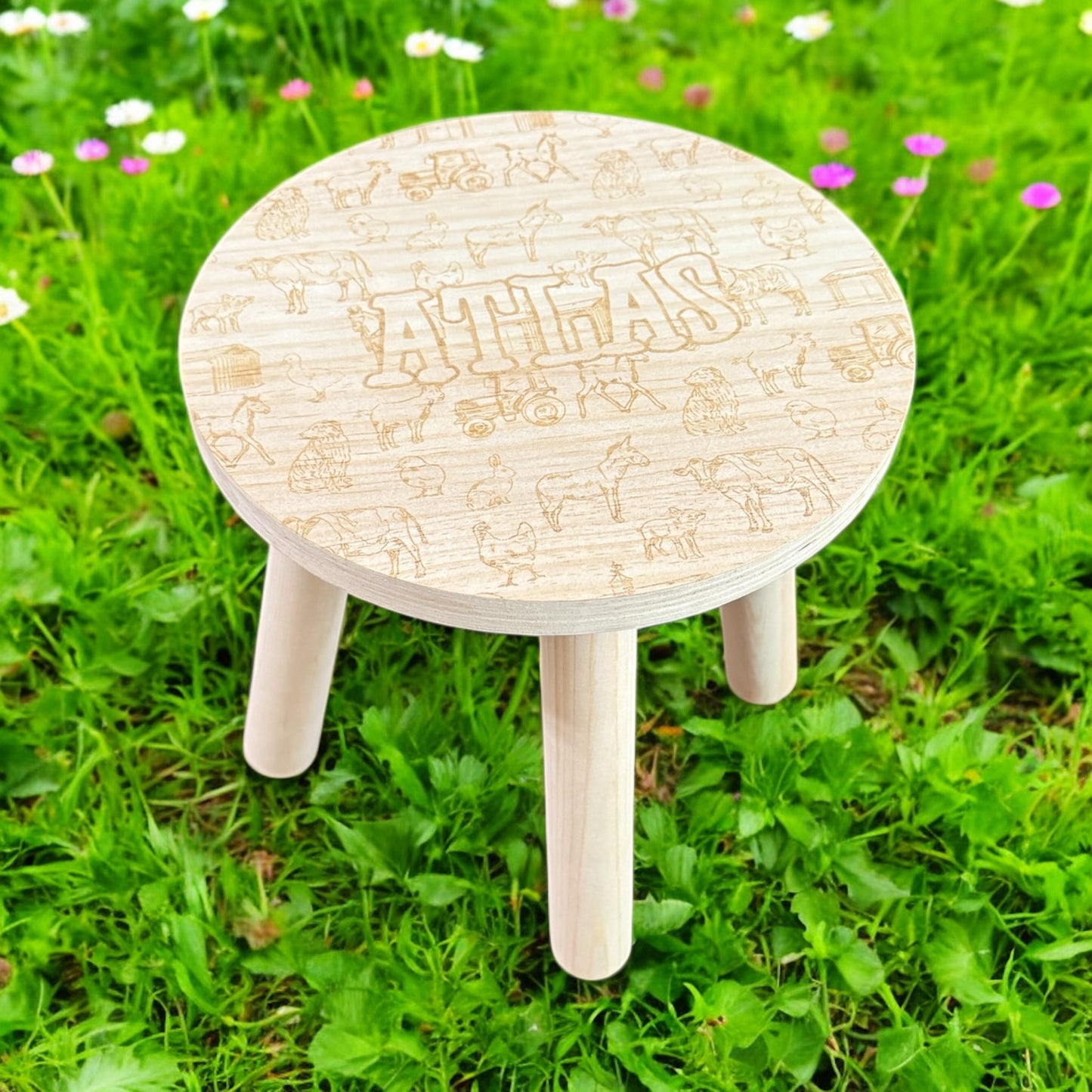 Custom Children’s Wooden Stool – Personalized, Playful, and Perfectly Themed Just for Your Child!