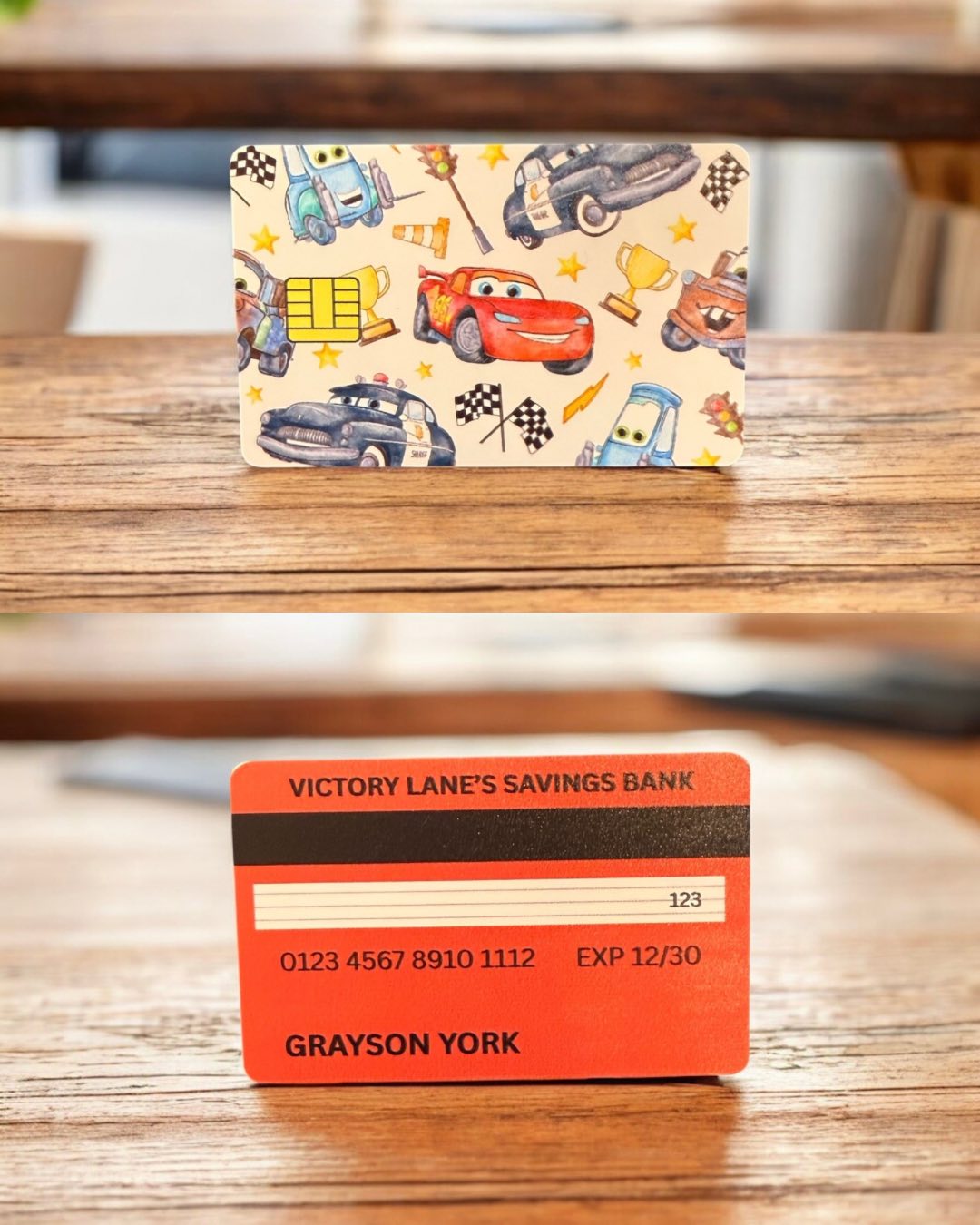 Custom Full-Color Play Credit Card for Kids – Double-Sided & Durable