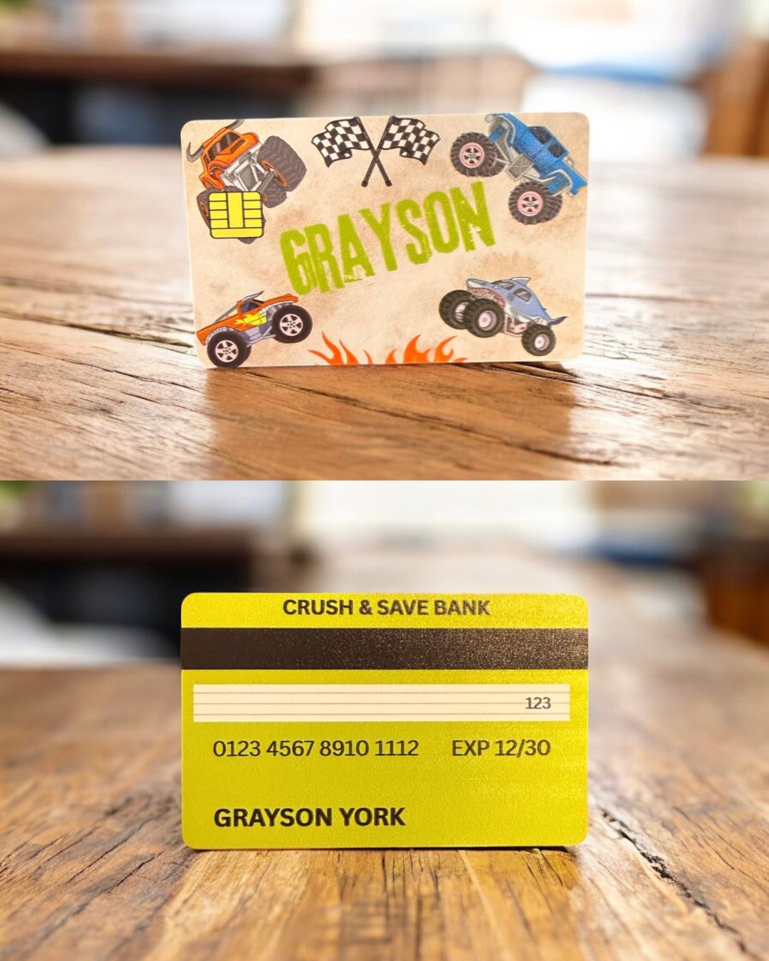 Custom Full-Color Play Credit Card for Kids – Double-Sided & Durable