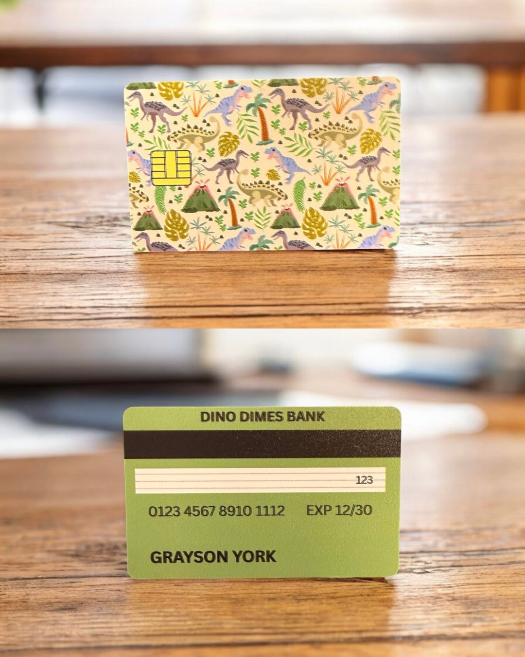 Custom Full-Color Play Credit Card for Kids – Double-Sided & Durable