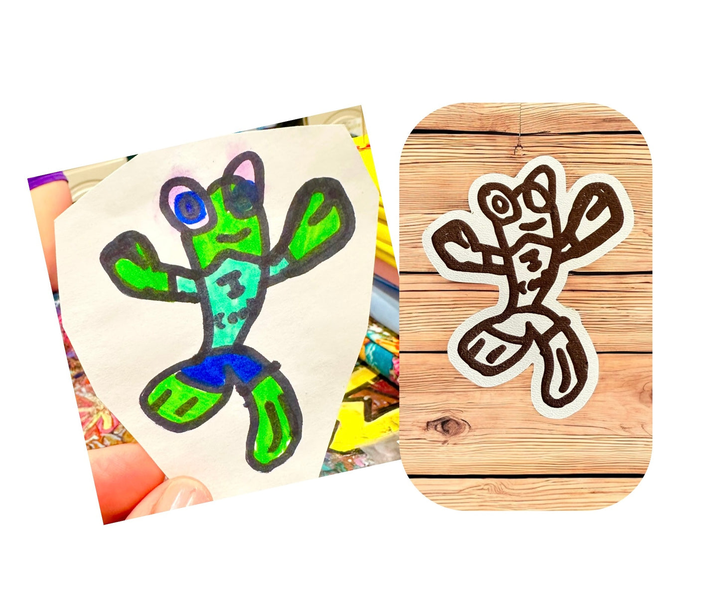 Custom Kid's Art Magnets - Turn Your Child's Creativity into Keepsakes!