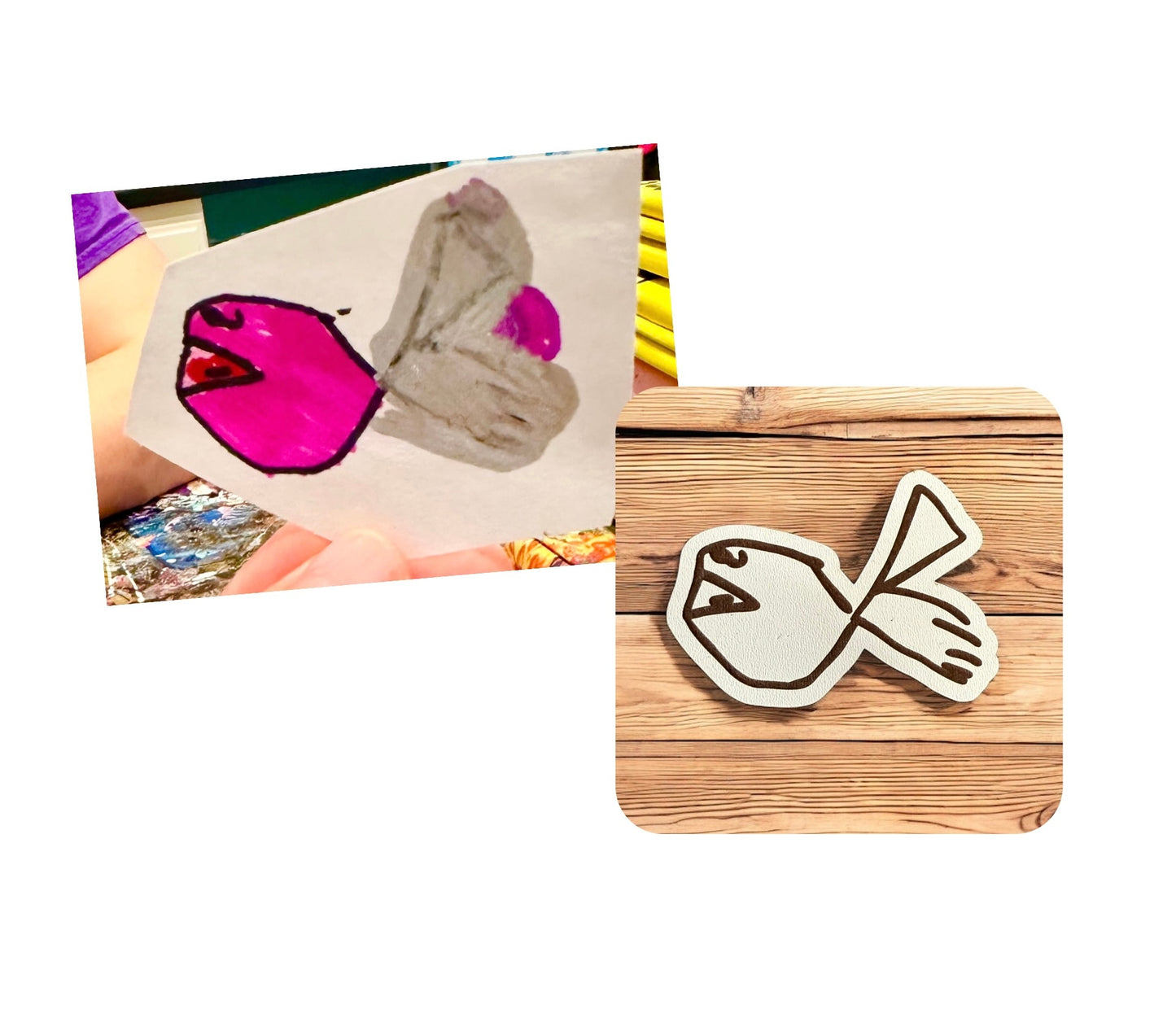 Custom Kid's Art Magnets - Turn Your Child's Creativity into Keepsakes!