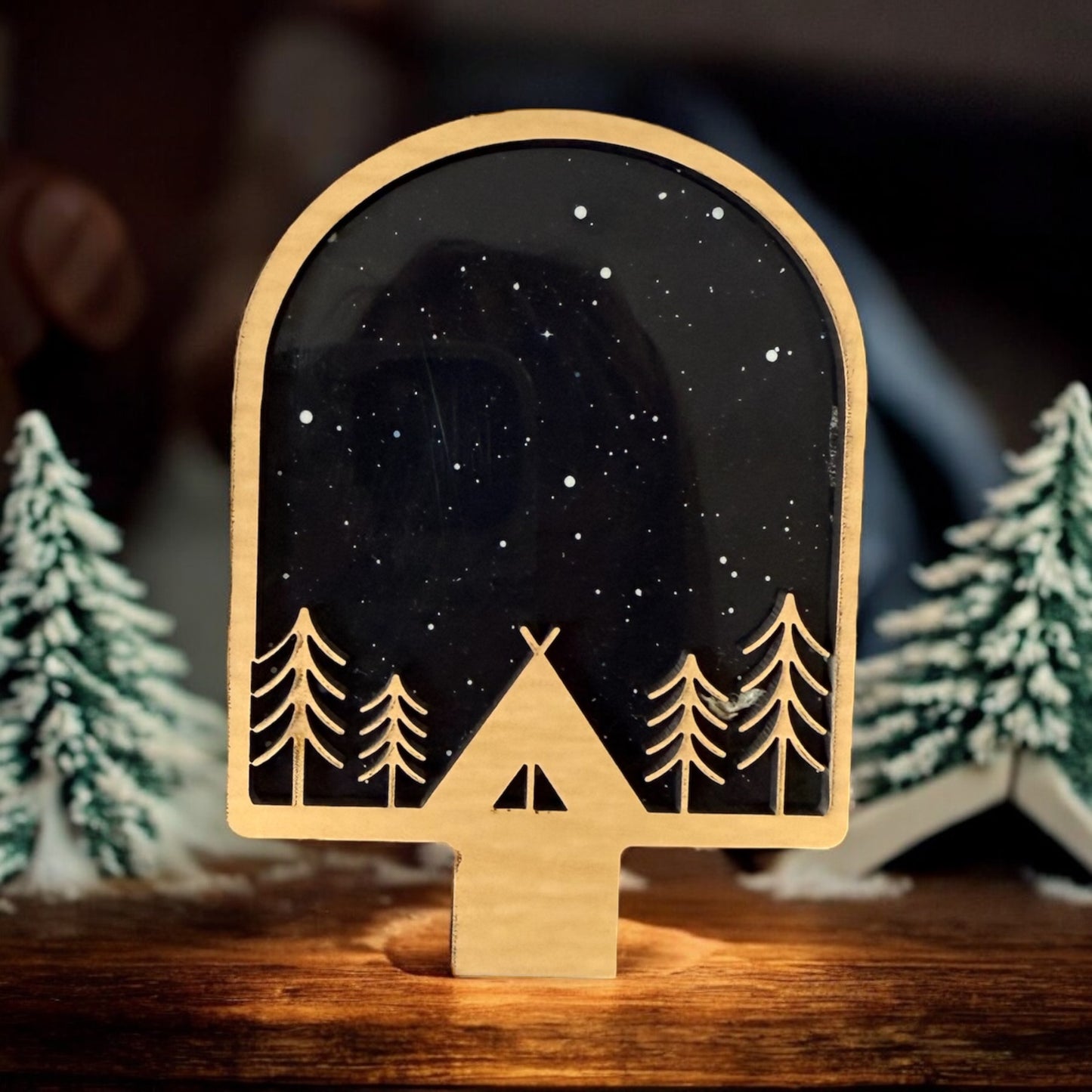 Tent & Trees Nightlight – A Cozy Escape Under the Stars