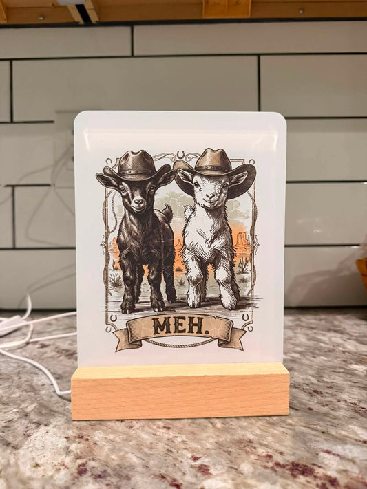 Custom 6x8 Acrylic LED Sign | Personalized Photo or Design Night Light