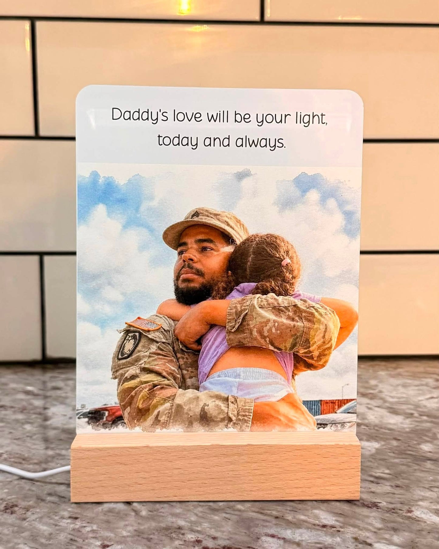 Custom 6x8 Acrylic LED Sign | Personalized Photo or Design Night Light