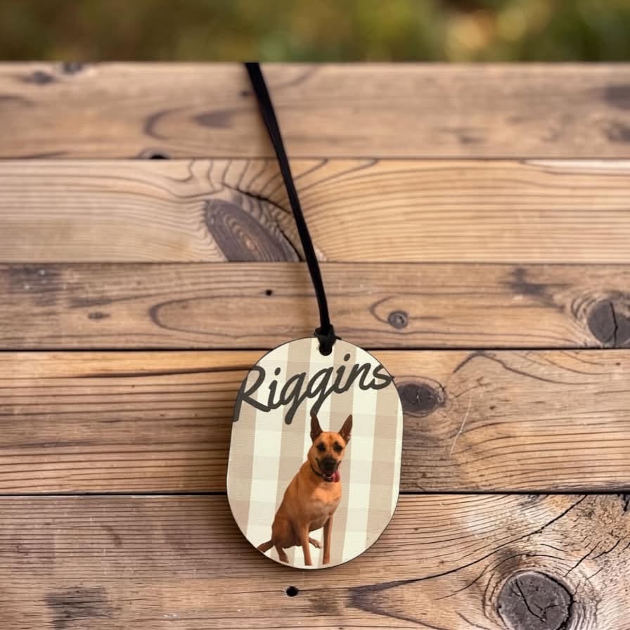 Paws in Plaid Custom Pet Photo Keepsake