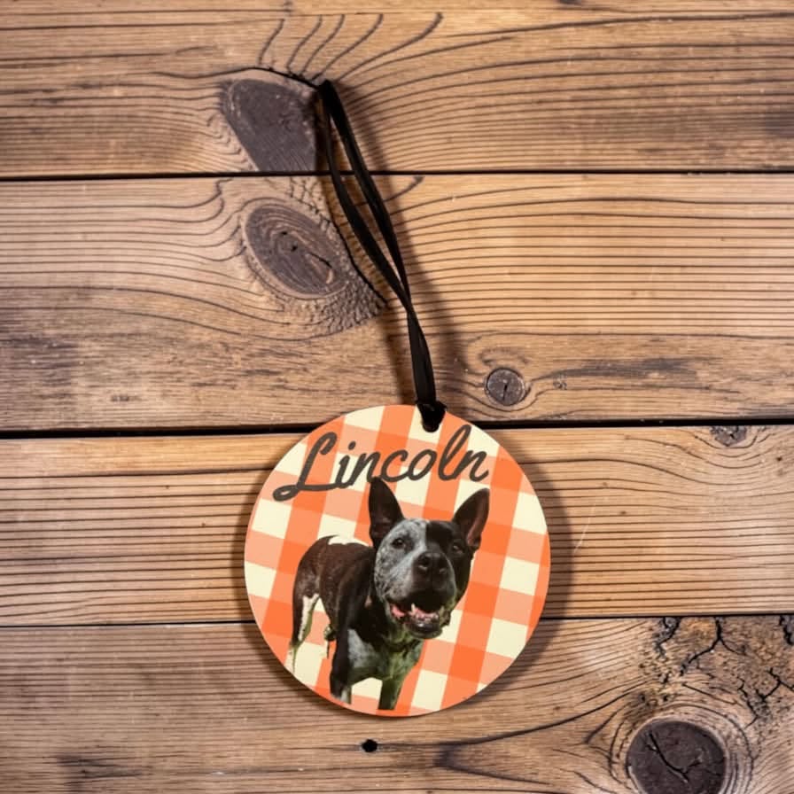 Paws in Plaid Custom Pet Photo Keepsake