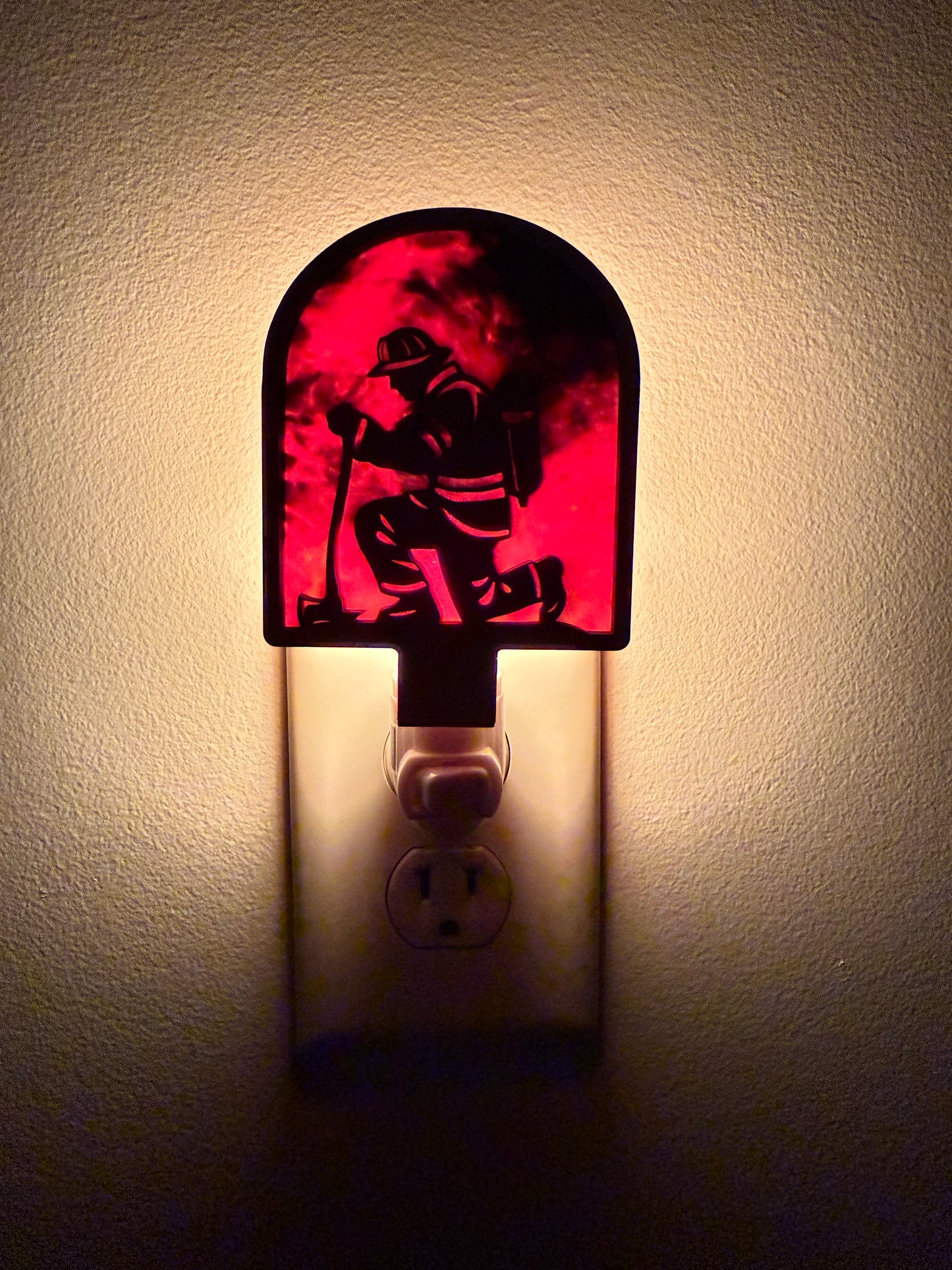 Kneeling Firefighter Nightlight – A Tribute to Bravery & Sacrifice