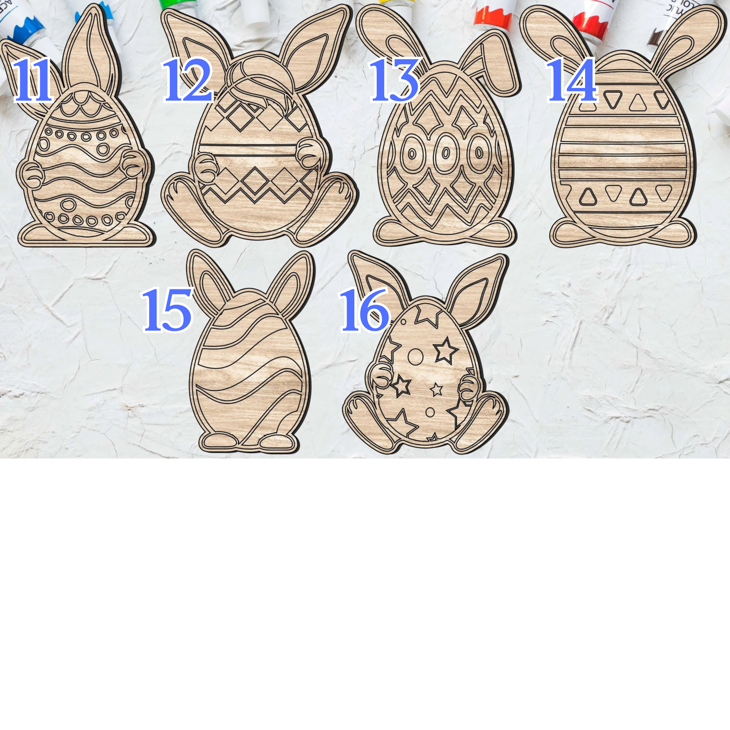 Wooden Easter Eggs – Fun DIY Coloring Activity for Kids!