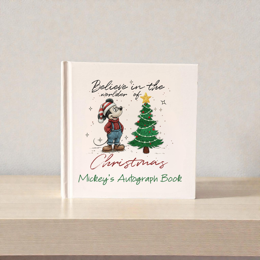 Personalized Believe in the Wonder of Christmas Autograph Book