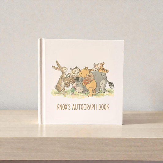 Vintage Winnie the Pooh Character Autograph Book