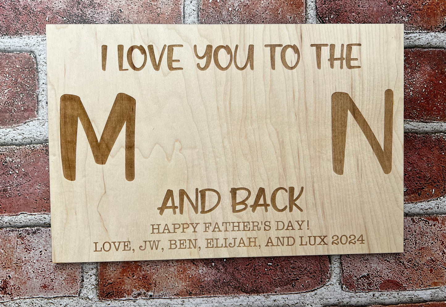 Custom Mother's Day Handprint Sign - Express Your Love "To the Moon and Back"!