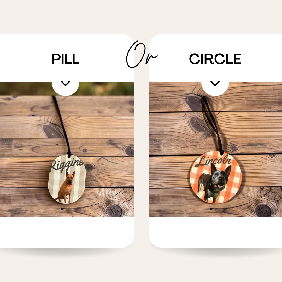 Paws in Plaid Custom Pet Photo Keepsake
