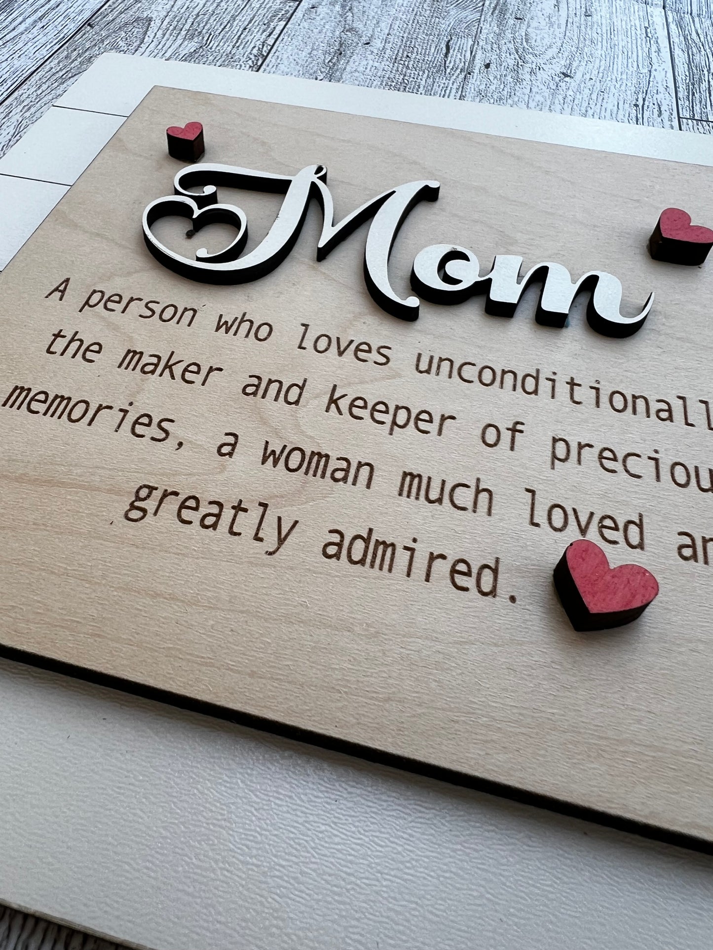 Shiplap Mother's Day Sign - A Heartfelt Tribute to Mom and Beyond!