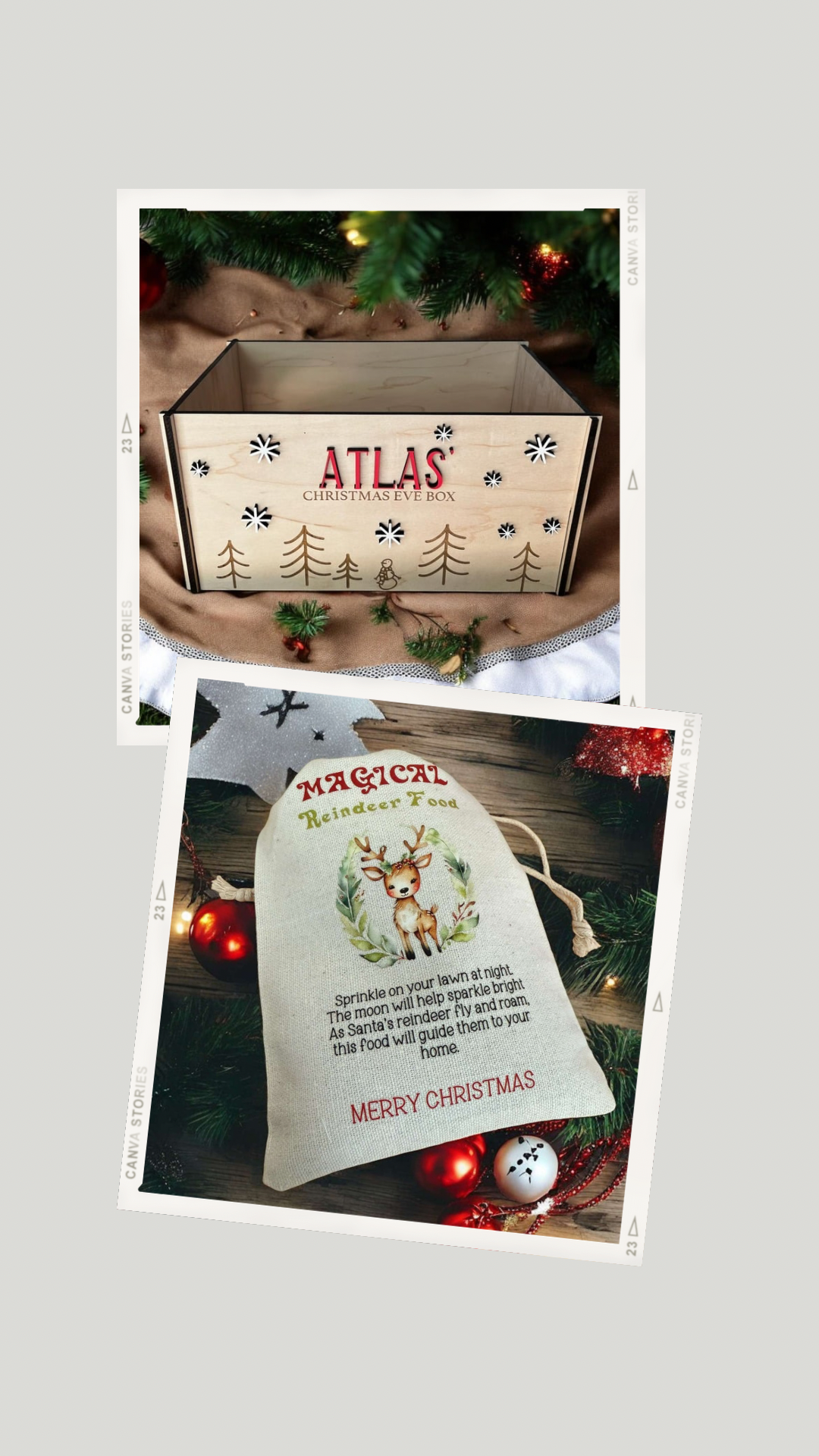 Custom Christmas Eve Wood Box BUNDLE OPTION