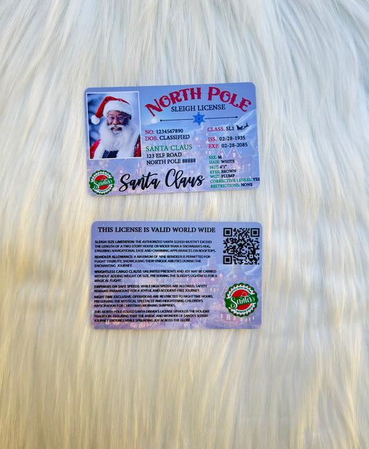 Double-Sided Santa License – A Magical Christmas Morning Surprise!