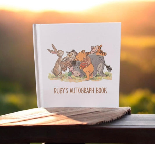 Vintage Winnie the Pooh Character Autograph Book