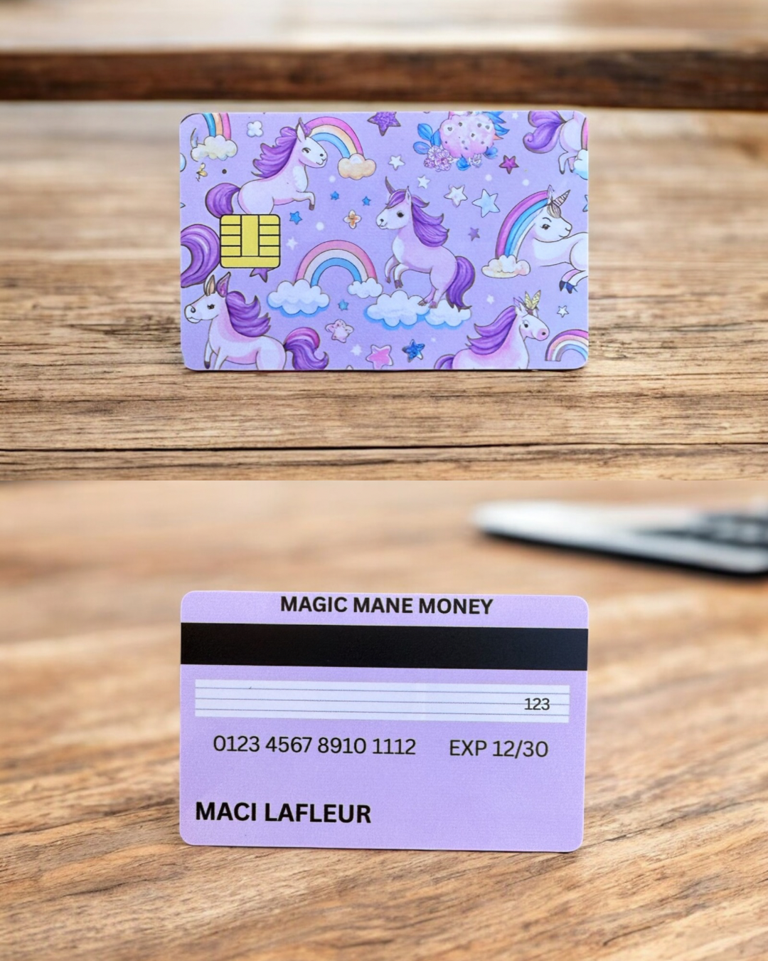 Custom Full-Color Play Credit Card for Kids – Double-Sided & Durable